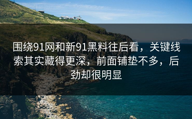 围绕91网和新91黑料往后看,关键线索其实藏得更深,前面铺垫不多,后劲却很明显 围绕91网和新91黑料往后看,关键线索其实藏得更深,前面铺垫不多,后劲却很明显